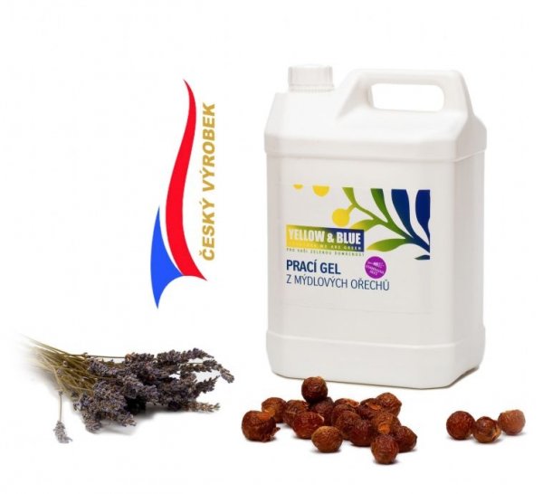 Prací gel z mýdlových ořechů levandule > 5 l