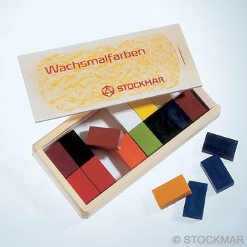 Voskové bločky 16 ks > varianta dřevěná krabička