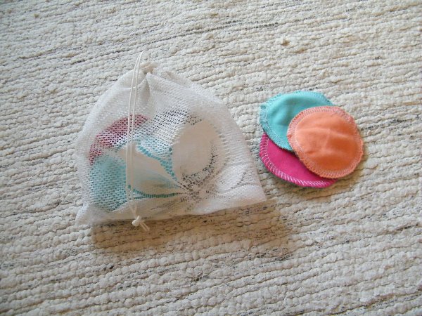 Kosmetické tamponky 10 ks + síťka na praní
