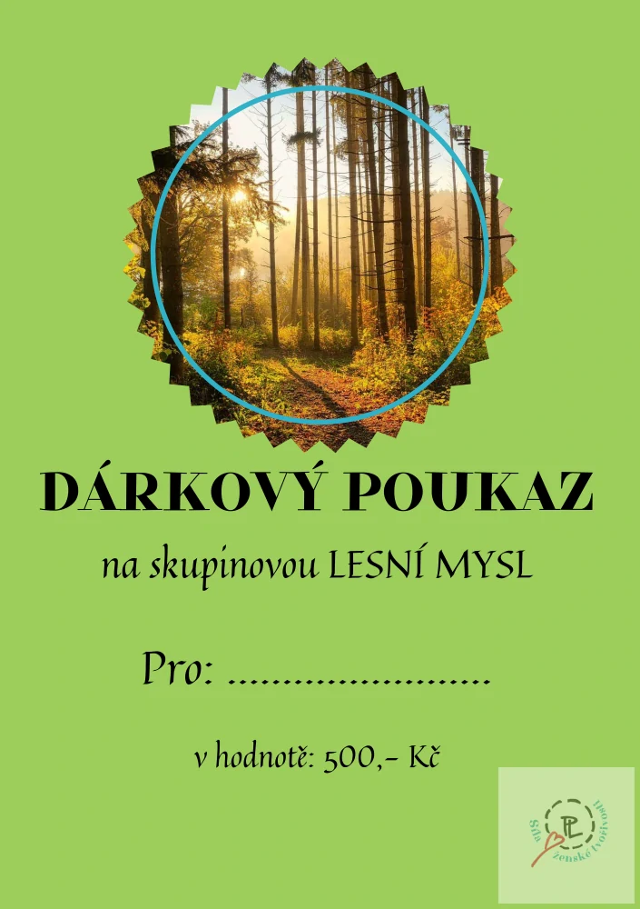 Dárkový poukaz na skupinovou Lesní mysl