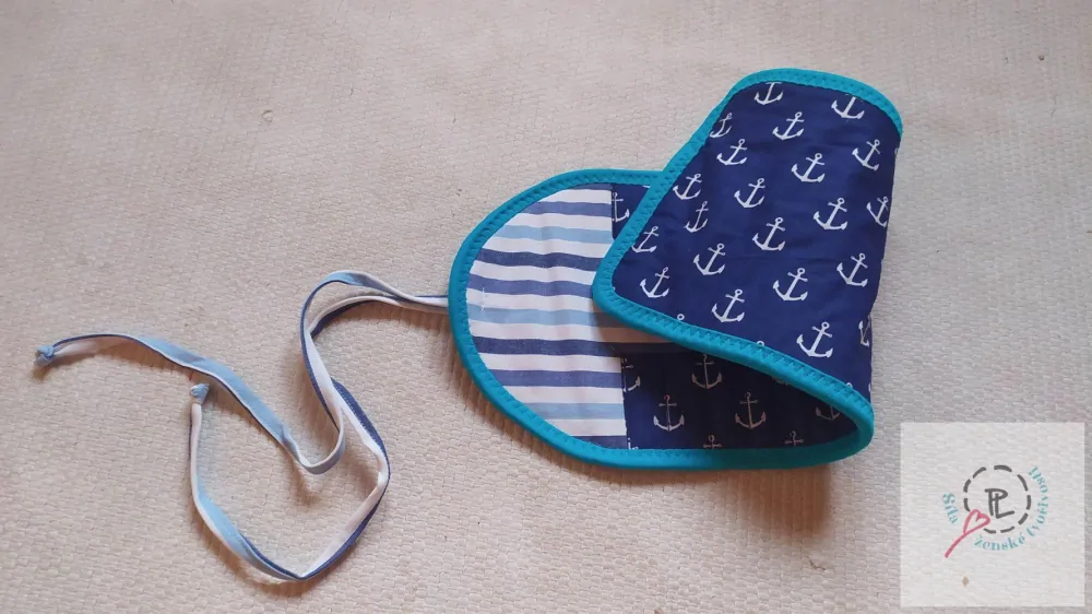 Penál na bločky a pastely KOTVY tkanička