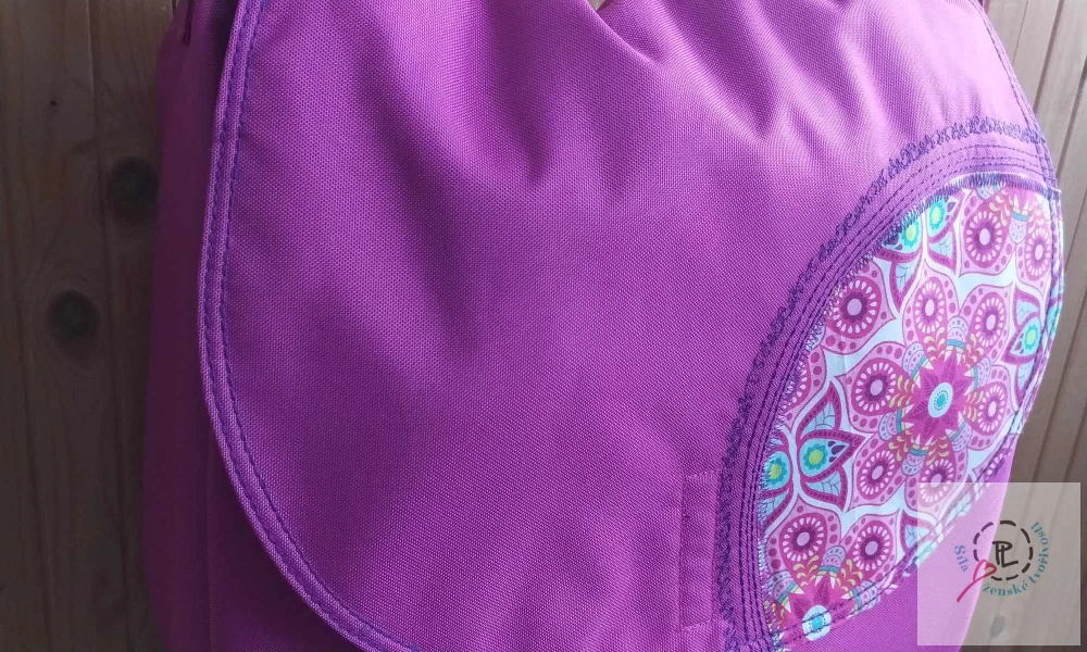 Taška na šamanský buben růžová mandala