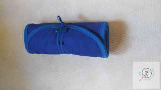 Waldorfský penál na bločky a pastely TMAVĚ MODRÝ