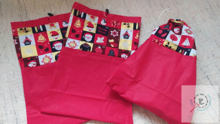 Vánoční dárkový pytlík 38x26 3x