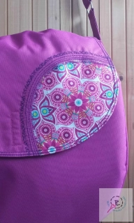 Taška na šamanský buben růžová mandala