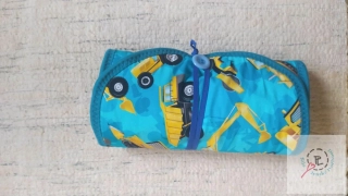 Waldorfský penál na bločky, voskovky a silné pastelky Maskáč