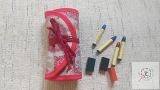 Penál na bločky a pastely SRDÍČKA