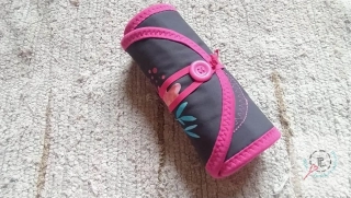 Waldorfský penál na bločky a pastely KVĚTINY 9+14