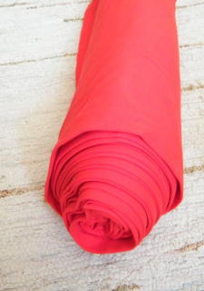 Bavlněný úplet červená