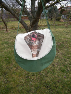 Taška na šamanský buben s kobrou