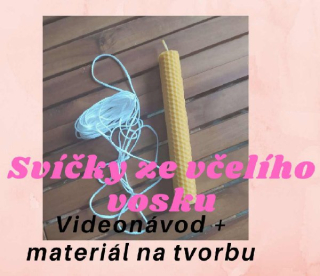 8x včelí svíčka - videonávod + materiál