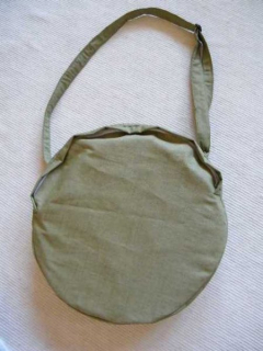 Taška na šamanský buben khaki- kruhová