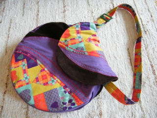 Taška na šamanský buben patchwork
